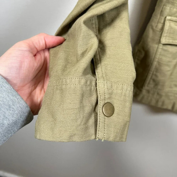 J. Crew Garment-Dyed Military Jacket Size Small Utility Field Travel Green - Picture 5 of 12